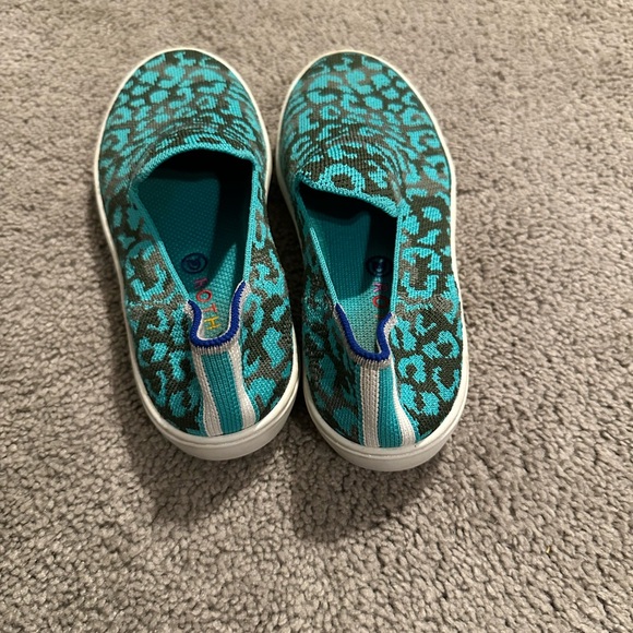 Rothy’s Leopard Teal Little Girls size 2 - Picture 3 of 9